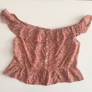NWT AEO Floral Top